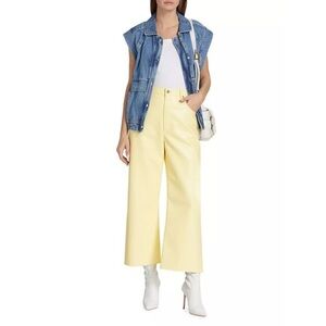 Citizens of Humanity Light Yellow Recycled Leather Pants